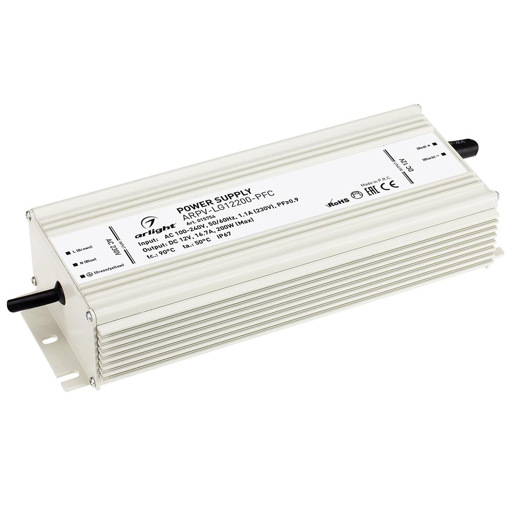 Arlight 015754 Блок питания ARPV-LG12200-PFC (12V, 16.7A, 200W)