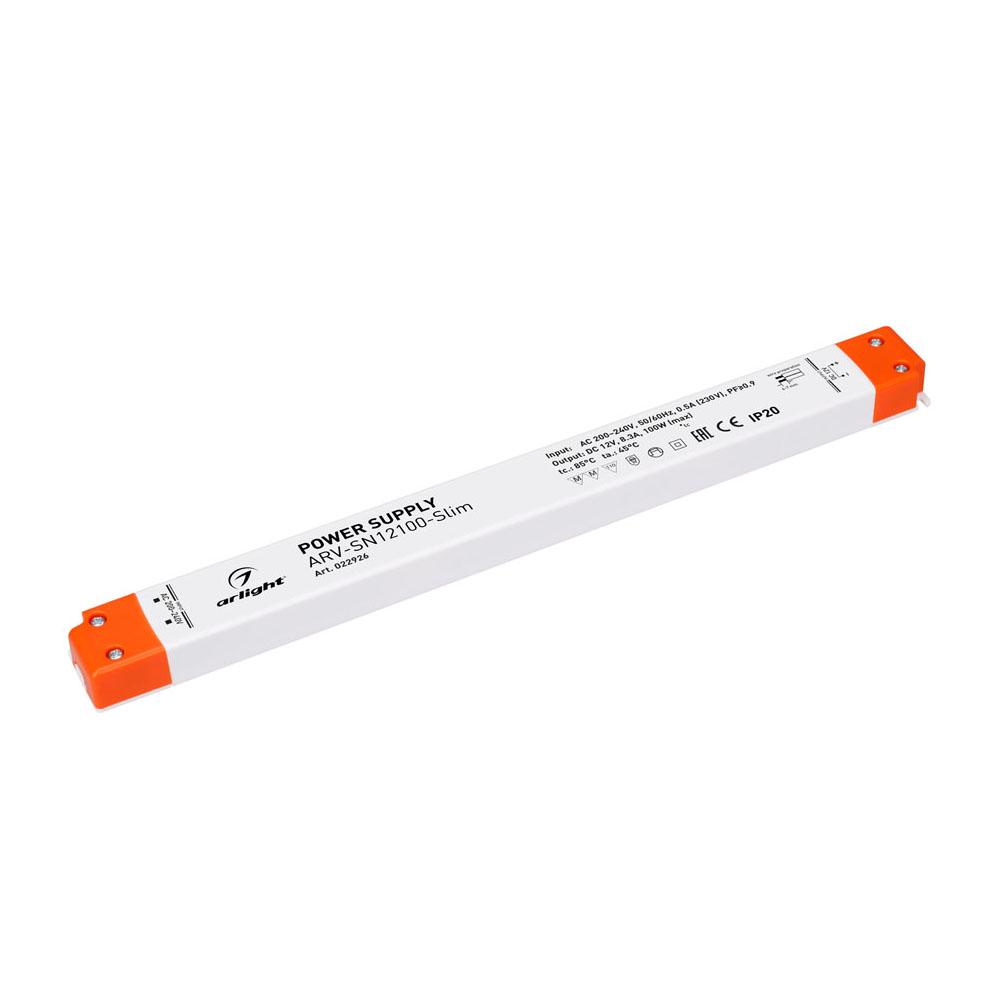 Arlight 022926 Блок питания ARV-SN12100-Slim (12V, 8.3A, 100W, PFC)