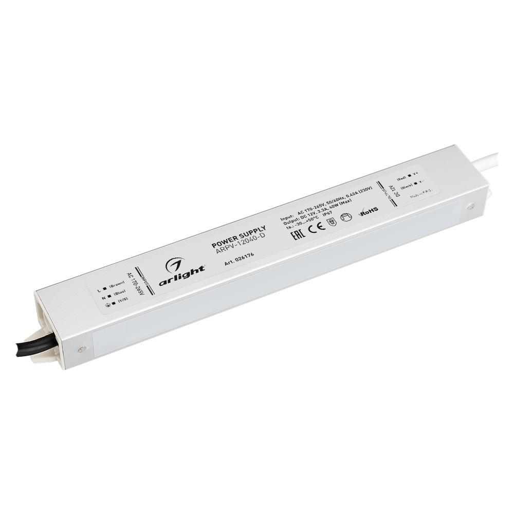 Arlight 026176 Блок питания ARPV-12040-D (12V, 3.3A, 40W)