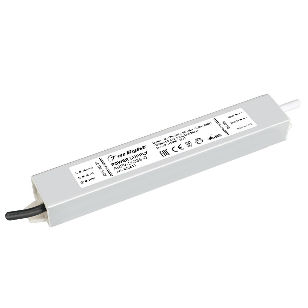 Arlight 022411 Блок питания ARPV-24036-D (24V, 1.5A, 36W)