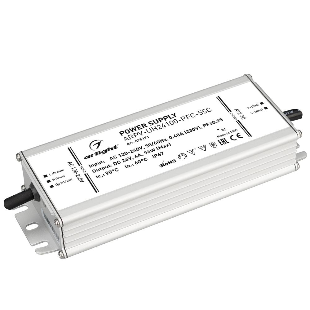 Arlight 025171 Блок питания ARPV-UH24100-PFC-55C (24V, 4.0A, 96W)