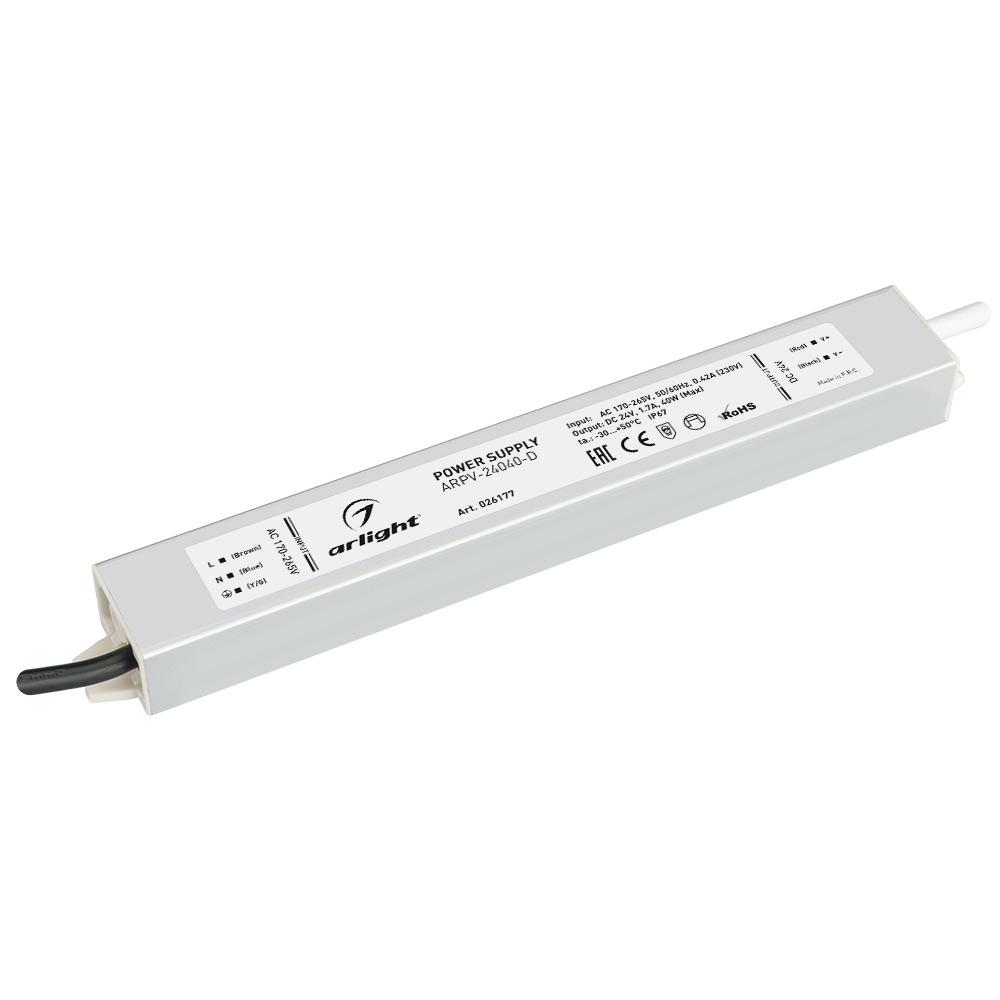 Arlight 026177 Блок питания ARPV-24040-D (24V, 1.7A, 40W)