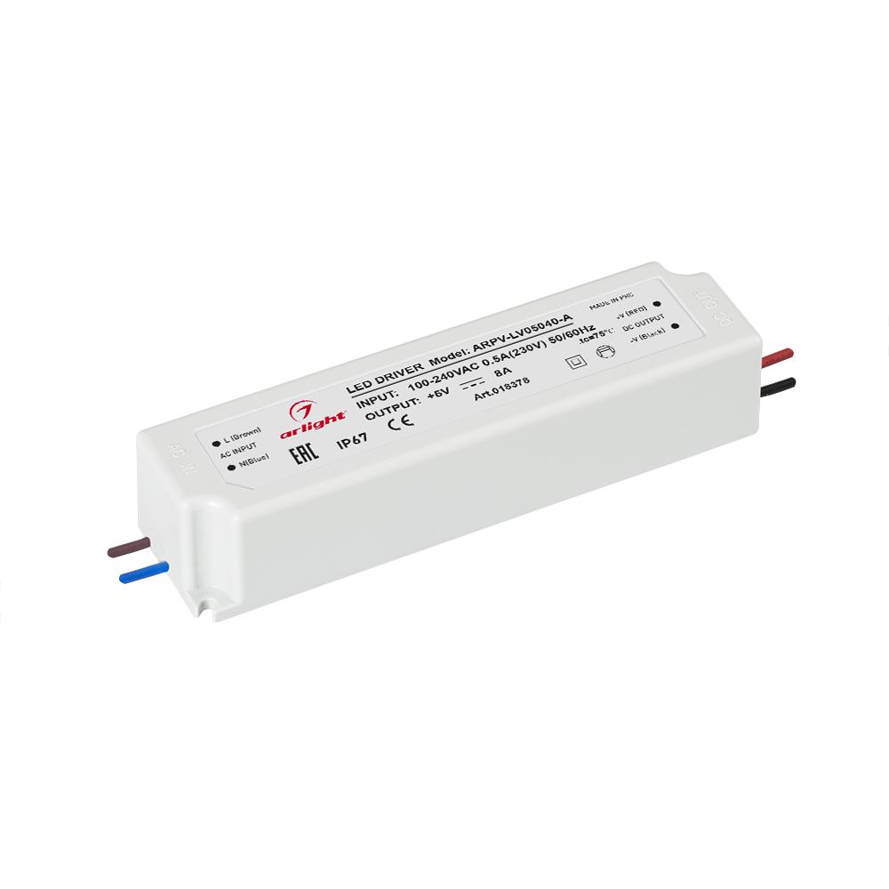 Arlight 018378 Блок питания ARPV-LV05040-A (5V, 8.0A, 40W)