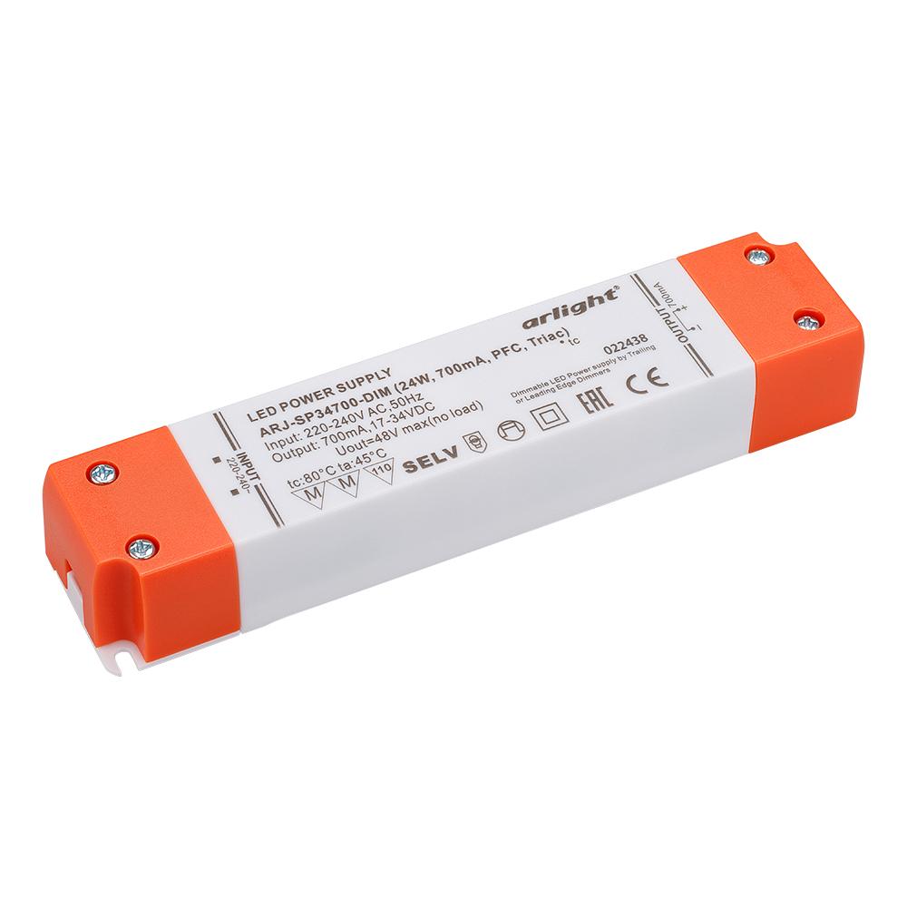 Arlight 022438 Блок питания ARJ-SP34700-DIM (24W, 700mA, PFC, Triac)